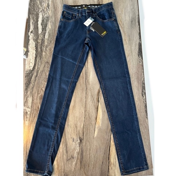 Lois Peter 28/34 Slim 1660 Mid-low Waist Tapered Leg Jeans Denim Blue - Picture 4 of 16